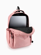 Рюкзак школьный на молнии, с карманами, розовый 10189022