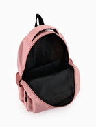 Рюкзак школьный на молнии, с карманами, розовый 10189022