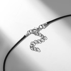 Кулон на шнурке «Коготь» защита, цвет красный в чернёном серебре, 40 см - фото 23652644