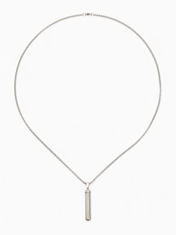 Кулон на цепочке «Тайник», открывающийся, цвет чернёное серебро, 70 см - Фото 1