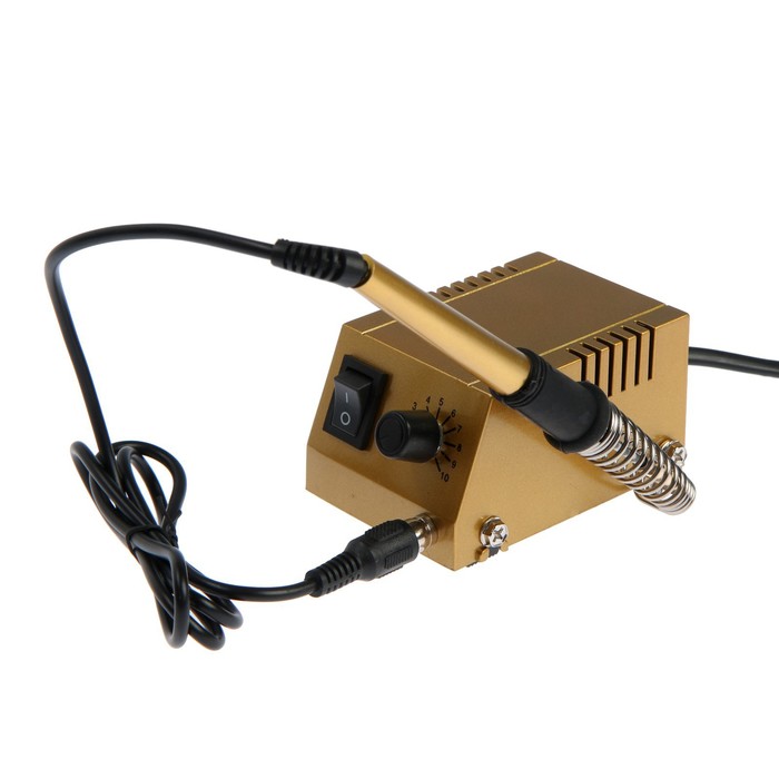 УЦЕНКА Паяльная станция ТУНДРА, медное жало, 50 - 400°C, 12 Вт - Фото 1