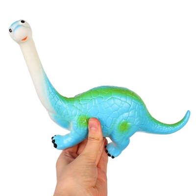 Резиновая игрушка для ванны Крошка Я «Динозавр: Диплодок», большая, 22 см, с пищалкой