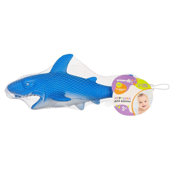 Игрушка для ванны «Акула», 24 см, с пищалкой, Крошка Я