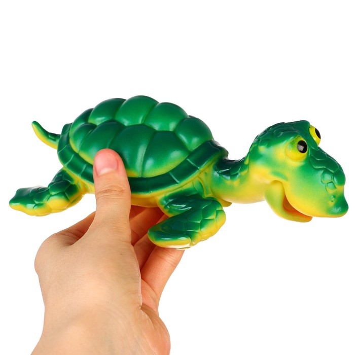 Резиновая игрушка для ванны «Черепаха», с пищалкой, Крошка Я