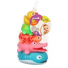 Резиновые игрушки для ванны Крошка Я «Пирамидка-брызгалка», 20 см, с пищалкой, в наборе 5 шт. - Фото 10