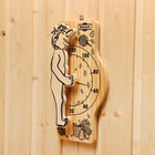 Термометр для бани и сауны "Банщик" 25,5х12,5 см, деревяный, Добропаровъ - фото 8928973