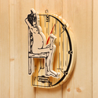 Термометр для бани "В здоровом теле-здоровый дух", деревянный, 19 х 13,5 см, Добропаровъ - Фото 3