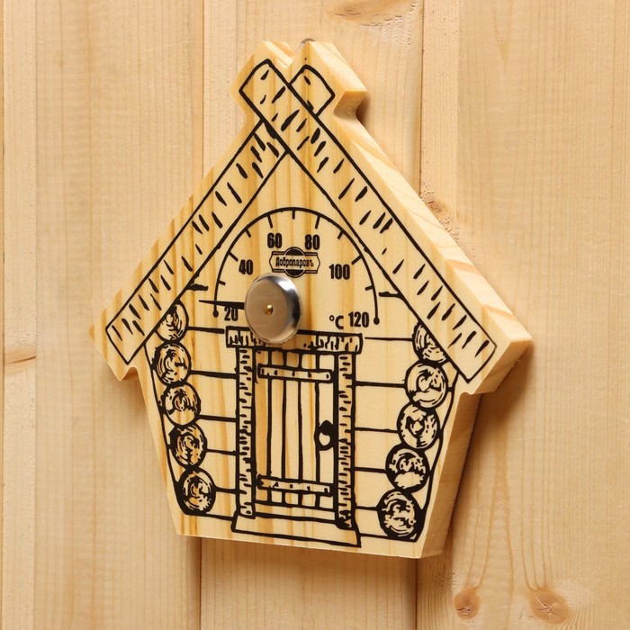 Термометр для бани и сауны «Парилочка», 17×16 см, деревянный, «Добропаровъ»