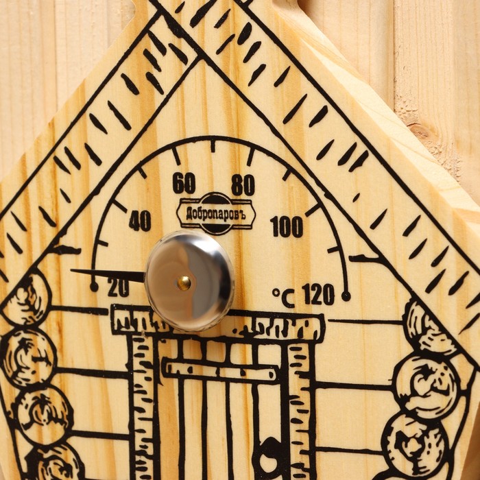 Термометр для бани "Парилочка", деревянный, 17 х 16 см, Добропаровъ - фото 1903662738