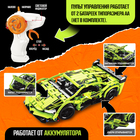 Конструктор UNICON Mechanics «Гоночная», радиоуправляемый, 1:16, открываются двери, капот, багажник, работает от аккумулятора, 428 деталей, зелёны... - Фото 3