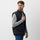 Жилет мужской на молнии MIST, размер 48, чёрный - Фото 3