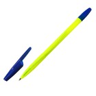 Набор ручек шариковых 8 штук LANCER Office Style 820, узел 0.5 мм, синие чернила на масляной основе, корпус желтый - фото 8929087