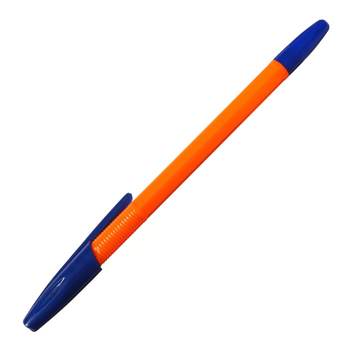 Набор ручек шариковых 8 шт. LANCER Office Style 820 узел 0.5 синий, корп. оранж неон