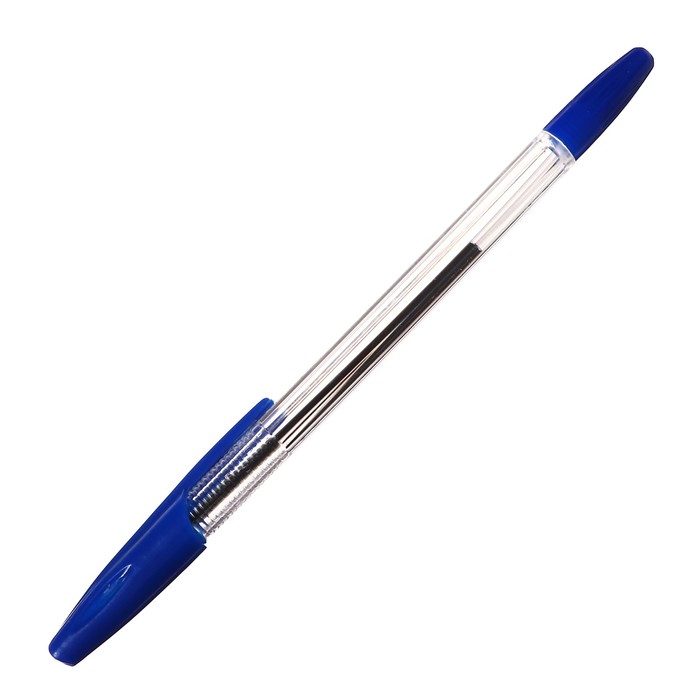Набор ручек шариковых 8 шт. LANCER Office Style 820 узел 0.5 синий, корп. прозрачный