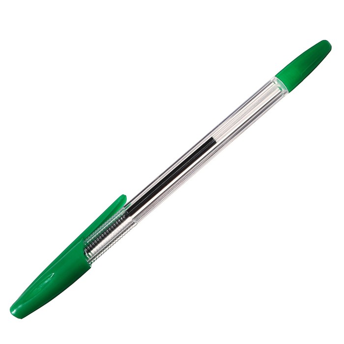 Набор ручек шариковых 4 шт.LANCER Office Style 820 узел 1.0 зеленый, корп.прозрачн.
