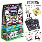 Подарочный набор 4в1 «Аниме-бокс», гравюрами, наклейки, с брелоком и значком - Фото 1