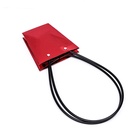 Сумка для цветов Красная металлик, влагостойкая, 12×12 - 8×8 - 12.5 см - Фото 3