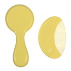 Расчёска детская, щётка для волос в наборе M&B, 2 шт., желтый - Фото 7