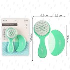 Расчёска детская, щётка для волос в наборе M&B, 2 шт., зеленый - Фото 3