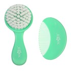 Расчёска детская, щётка для волос в наборе M&B, 2 шт., зеленый - Фото 6