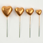 Топперы для торта «Сердечки», 12 см, золотой - Фото 4