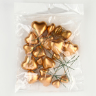 Топперы для торта «Сердечки», 12 см, золотой - Фото 5