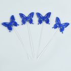 Набор для украшения «Бабочки», цвет синий - фото 321047195