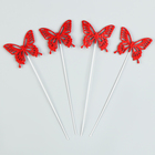 Набор для украшения «Бабочки», цвет красный - фото 3272879