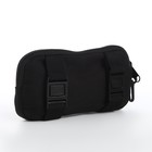 Рюкзак молодёжный из текстиля на молнии, 3 кармана, сумка, держатель для чемодана, цвет чёрный/белый - Фото 10