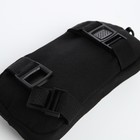 Рюкзак молодёжный из текстиля на молнии, 3 кармана, сумка, держатель для чемодана, цвет чёрный/белый - Фото 11
