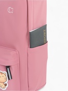 Рюкзак школьный на молнии, с карманами, с принтом, размер 31×13×43 см, розовый - фото 52296610