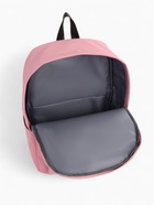 Рюкзак школьный на молнии, с карманами, с принтом, размер 31×13×43 см, розовый - фото 52296611