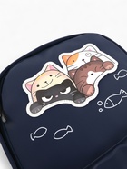 Рюкзак школьный на молнии, с карманами, с принтом, размер 31×13×43 см, синий - Фото 8