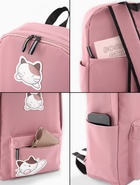 Рюкзак школьный на молнии, с карманами, с рисунком, размер 31×13×43 см, розовый - Фото 5