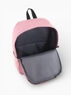 Рюкзак школьный на молнии, с карманами, с рисунком, размер 31×13×43 см, розовый - Фото 7