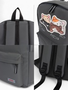 Рюкзак школьный на молнии, с карманами, с рисунком, размер 31×13×43 см, серый - Фото 2