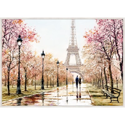 Репродукция картины «Весенний Париж», 70х100 см, рама 22-001d