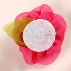 Цветок с лепестками, листиком, из ткани, набор 8 шт., цвет фуксия - Фото 3