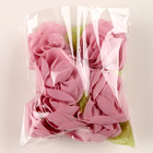 Цветок с лепестками, листиком, из ткани, набор 8 шт., цвет розовый - Фото 4
