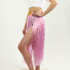 Гавайский набор «Тропики»: юбка, зажим, венок, цвет розовый - Фото 2
