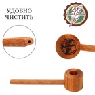 Курительная трубка для табака «Главтабак. Светлая», бук, 13.5 см - Фото 2