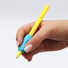 Ручка шариковая синяя паста 0.5 мм ArtFox Study тренажер для письма - Фото 2