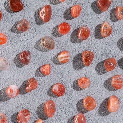 Набор камней коллекционных сувенирных «Красная яшма», галтовка, 100 г, фракция 0.8 см