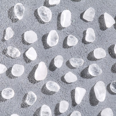 Набор камней коллекционных сувенирных «Кварц белый», галтовка, фракция 0.7-0.9 см, 100 г