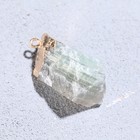 Подвеска из камня «Флюорит», с золочением - Фото 2