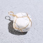 Подвеска из камня «Говлит», в проволоке - Фото 2