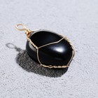 Подвеска из камня «Обсидиан», в проволоке - Фото 2