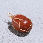 Подвеска из камня «Авантюрин», в проволоке - Фото 2