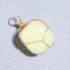 Подвеска из камня «Кварц», в проволоке - Фото 3