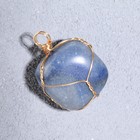 Подвеска из камня «Лазурит», в проволоке - Фото 3